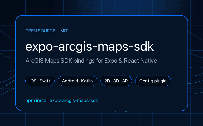 expo-arcgis-maps-sdk — ArcGIS Maps for Expo